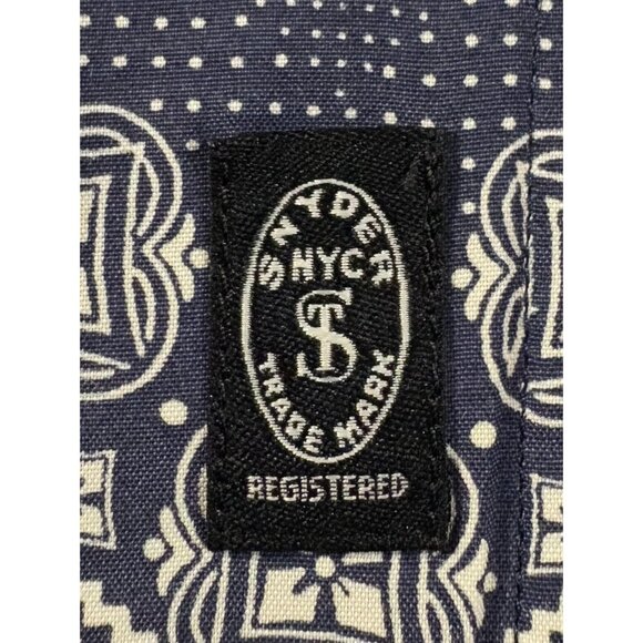 Todd Snyder Bandana Print Lightweight Cotton Camp Shirts sz M blue white NWOT - Picture 3 of 6